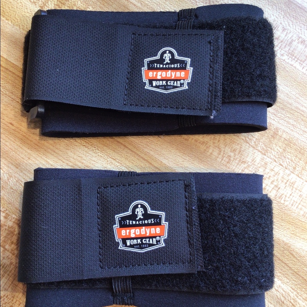 Two Ergodyne Tenacious Workgear ProFlex 500 Elbow Brace Straps. Size M